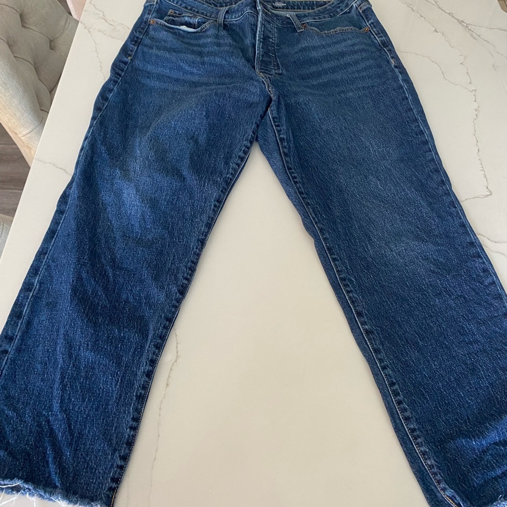 Old Navy Men's Straight Jeans in Deep Blue